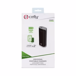 Celly PBD5000BK banque d'alimentation électrique Lithium-Ion (Li-Ion) 5000 mAh Noir