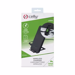 Celly WLFASTSTANDBK chargeur d'appareils mobiles Smartphone Noir CC Recharge sans fil Intérieure - Vue supplémentaire 4