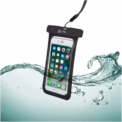 Celly SPLASHBAG18BK, Étui, Toutes marques, iPhone7/7 Plus, 15,8 cm (6.2"), Noir