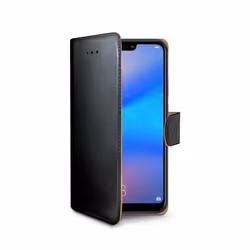 Celly WALLY744, Étui avec portefeuille, Huawei, P20 Lite, 14,8 cm (5.84"), Noir
