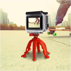 Celly Squiddy trépied Smartphone/action caméra 6 pieds Rouge