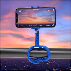 Celly Squiddy trépied Smartphone/action caméra 6 pieds Bleu - Vue supplémentaire 5