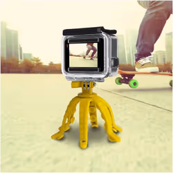 Celly Squiddy trépied Smartphone/action caméra 6 pieds Jaune