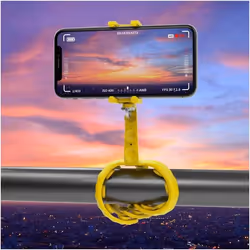 Celly Squiddy trépied Smartphone/action caméra 6 pieds Jaune - Vue supplémentaire 5