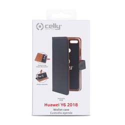 Celly WALLY coque de protection pour téléphones portables Étui avec portefeuille Noir