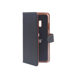 Celly WALLY coque de protection pour téléphones portables Étui avec portefeuille Noir