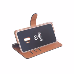 Celly WALLY coque de protection pour téléphones portables Étui avec portefeuille Noir