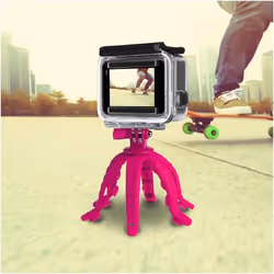 Celly Squiddy trépied Smartphone/action caméra 6 pieds Rose