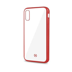Celly Laser Matt coque de protection pour téléphones portables 16,5 cm (6.5") Housse Transparent, Rouge