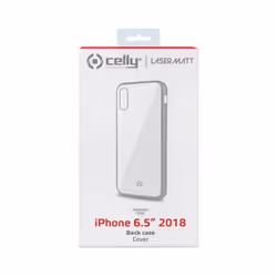 Celly Laser Matt coque de protection pour téléphones portables 16,5 cm (6.5") Housse Transparent, Argent