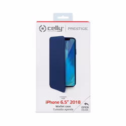 Celly Prestige coque de protection pour téléphones portables 16,5 cm (6.5") Étui avec portefeuille Bleu - Vue supplémentaire 5