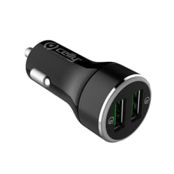 Celly CC2USBQC30BK chargeur d'appareils mobiles Noir USB Charge rapide Auto