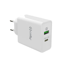 Celly TCUSBC18WWH chargeur d'appareils mobiles Universel Blanc Secteur Intérieure