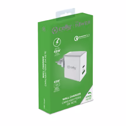 Celly TCUSBC45WWH chargeur d'appareils mobiles Universel Blanc Secteur Charge rapide Intérieure - Vue supplémentaire 4