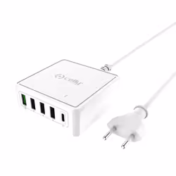 Celly PSUSBC60WWH, Intérieure, Secteur, Blanc
