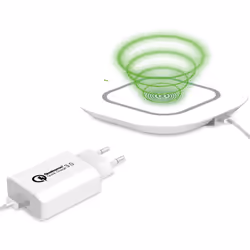 Celly WLKIT3IN1WH chargeur d'appareils mobiles Téléphone portable, Smartphone, Tablette Blanc USB Recharge sans fil Charge rapide Intérieure