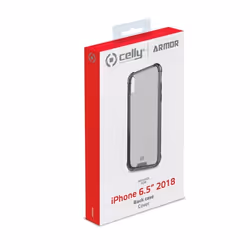 Celly Armor coque de protection pour téléphones portables 16,5 cm (6.5") Housse Noir, Transparent