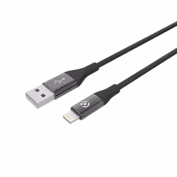 Celly USBLIGHTCOLORBK, 1 m, USB A, Lightning, Mâle, Mâle, Noir