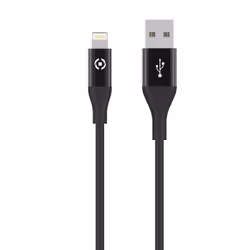 Celly USBLIGHTCOLORBK câble Lightning 1 m Noir