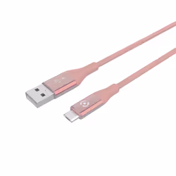 Celly USBMICROCOLORPK, 1 m, USB A, Micro-USB B, USB 2.0, Rose