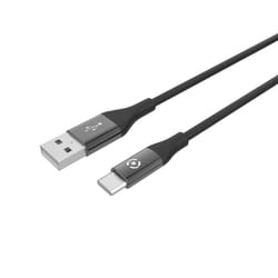 Celly USBTYPECCOLORBK câble USB 1 m USB 2.0 USB A USB C Noir