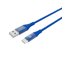 Celly USBTYPECCOLORBL câble USB 1 m USB 2.0 USB A USB C Bleu