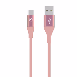 Celly USBTYPECCOLORPK câble USB 1 m USB 2.0 USB A USB C Rose - Vue supplémentaire 2