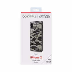 Celly DIAMOND SQUARE CAMO IPXS/X BK coque de protection pour téléphones portables 14,7 cm (5.8") Housse Noir, Camouflage - Vue supplémentaire 4
