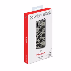 Celly DIAMOND SQUARE CAMO IPXS/X BK coque de protection pour téléphones portables 14,7 cm (5.8") Housse Noir, Camouflage - Vue supplémentaire 5