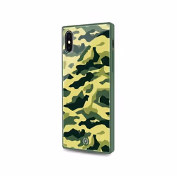 Celly Diamond Square coque de protection pour téléphones portables 14,7 cm (5.8") Housse Camouflage, Vert