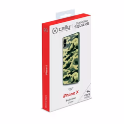 Celly Diamond Square coque de protection pour téléphones portables 14,7 cm (5.8") Housse Camouflage, Vert - Vue supplémentaire 4