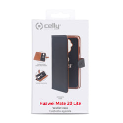 Celly WALLY793 6.3" Étui avec portefeuille Noir, Marron