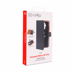 Celly WALLY793 6.3" Étui avec portefeuille Noir, Marron