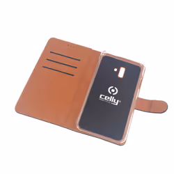 Celly WALLY789 6" Folio Noir, Marron
