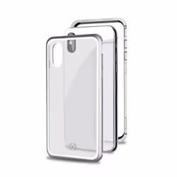 Celly Attraction, Housse, Apple, iPhone Xs Max, 16,5 cm (6.5"), Noir, Argent