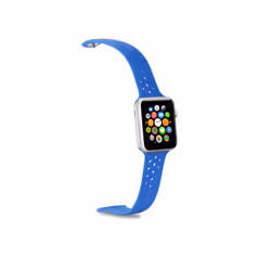 Celly WATCHBANDBL, Bande, Smartwatch, Bleu, Apple, Watch 42/44 mm, Silicone