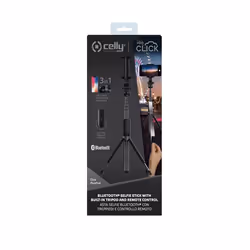 Celly CLICKPLUSPODBK trépied Smartphone/action caméra 3 pieds Noir - Vue supplémentaire 4