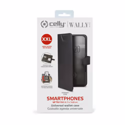 Celly Wally One XXL coque de protection pour téléphones portables 14 cm (5.5") Folio porte carte Noir - Vue supplémentaire 5