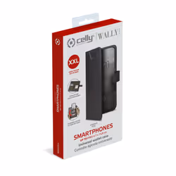 Celly Wally One XXL coque de protection pour téléphones portables 14 cm (5.5") Folio porte carte Noir - Vue supplémentaire 6