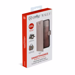 Celly Wally One XXL coque de protection pour téléphones portables 14 cm (5.5") Folio porte carte Rose - Vue supplémentaire 6