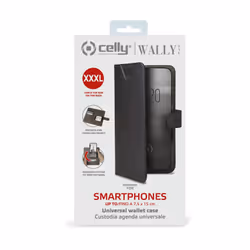 Celly Wally One XXXL coque de protection pour téléphones portables 15,2 cm (6") Folio porte carte Noir - Vue supplémentaire 5
