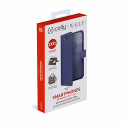 Celly Wally One XXXL coque de protection pour téléphones portables 15,2 cm (6") Folio porte carte Bleu - Vue supplémentaire 6
