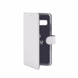 Celly Wally, Étui avec portefeuille, Samsung, Galaxy S10, 15,5 cm (6.1"), Blanc
