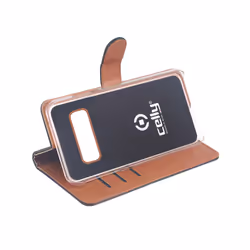 Celly WALLY891 6.4" Étui avec portefeuille Noir, Marron