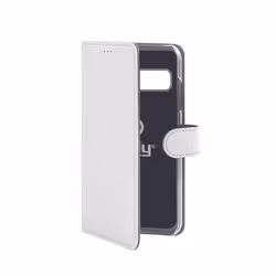 Celly Wally, Étui avec portefeuille, Samsung, Galaxy S10+, 16,3 cm (6.4"), Blanc