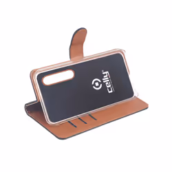 Celly WALLY848 6.1" Étui avec portefeuille Noir, Marron
