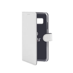 Celly Wally coque de protection pour téléphones portables 14,7 cm (5.8") Étui avec portefeuille Blanc