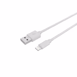 Celly PCUSBLIGHTWH, 1 m, Lightning, USB A, Mâle, Mâle, Blanc