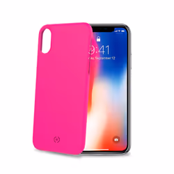 Celly Shock, Housse, Apple, iPhone X/Xs, 14,7 cm (5.8"), Rose