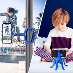 Celly Squiddy Max trépied Smartphone/action caméra 6 pieds Bleu - Vue supplémentaire 3